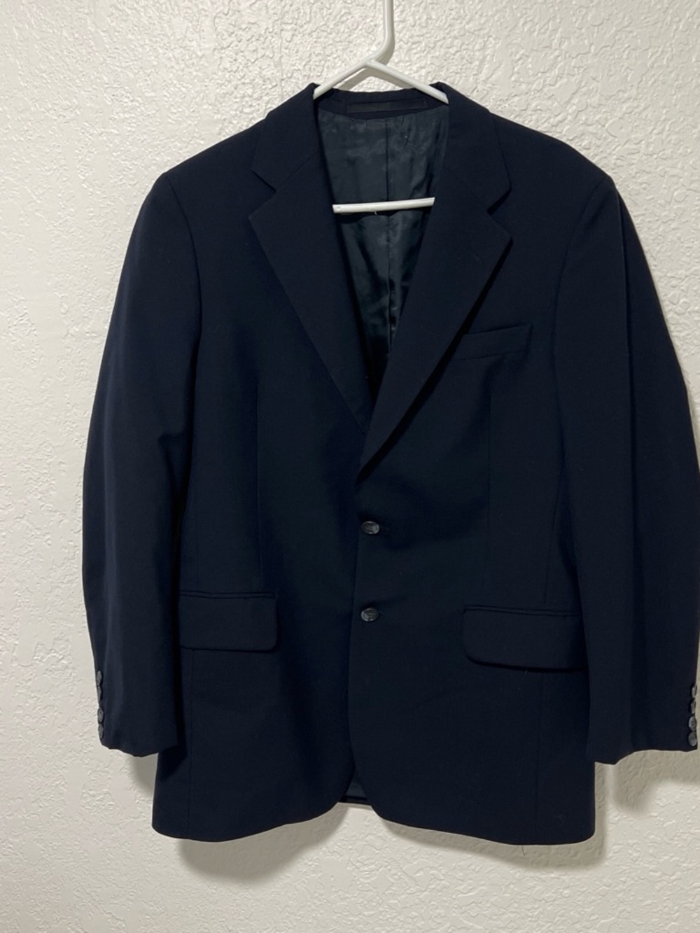 Calvin Klein Dark Navy Two-Button Men's Sport Coat